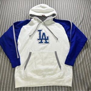 Los Angeles Dodgers Stitches Men’s Hoodie Size Medium White & Blue